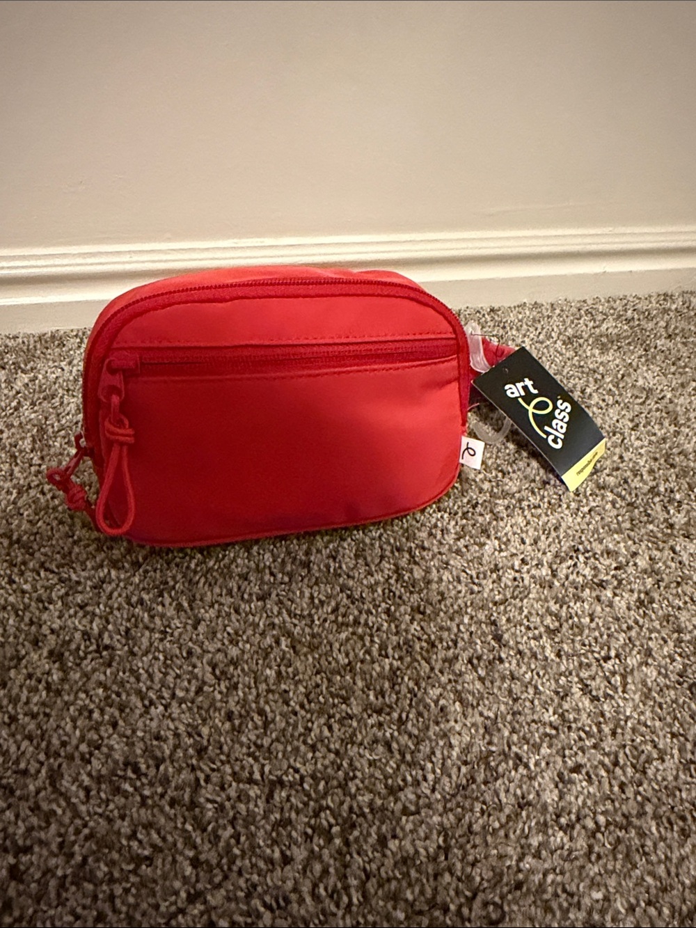 art class Red Compact Kids Crossbody Pouch